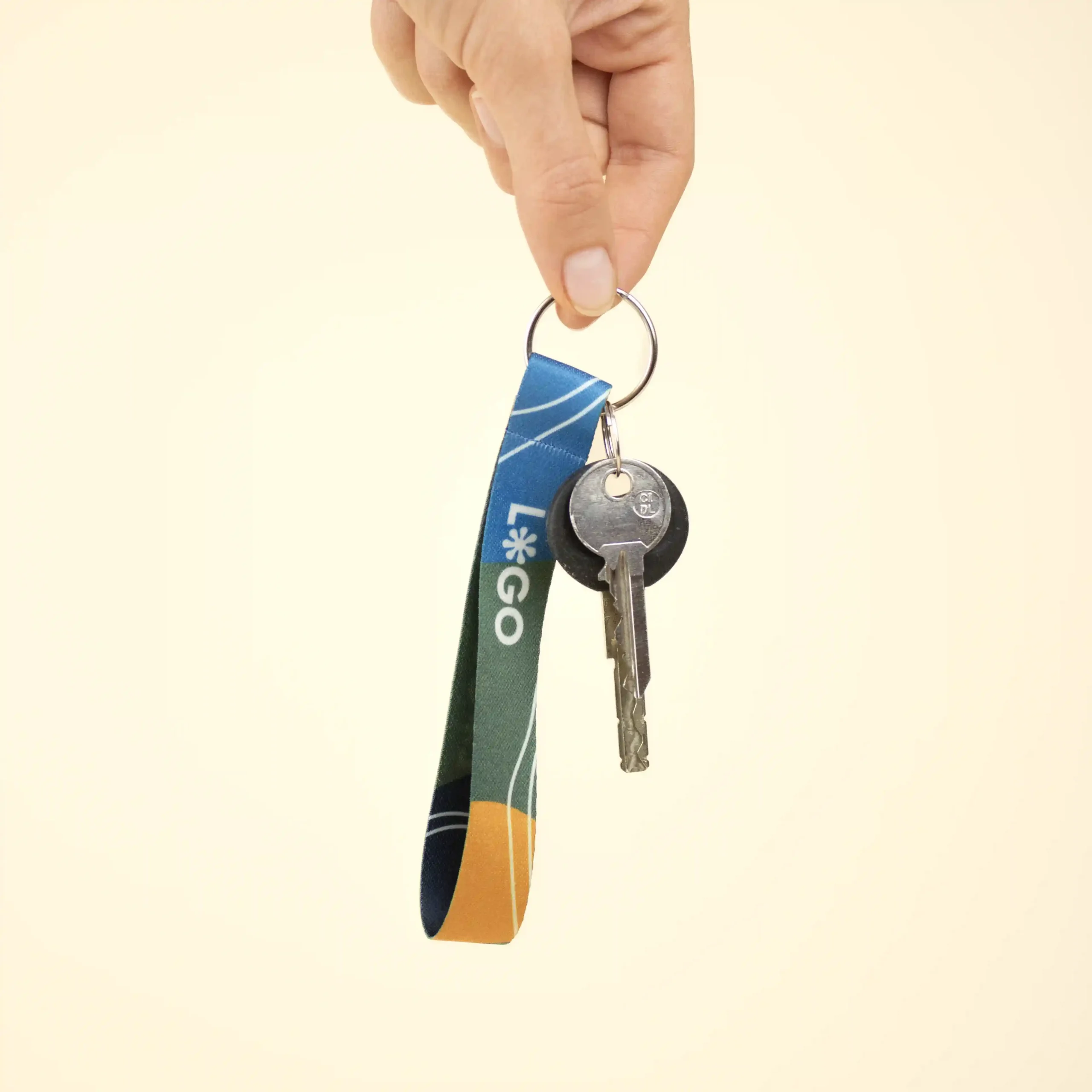 CLAUS: Llavero de rPET. Impresión todo color en las 2 caras