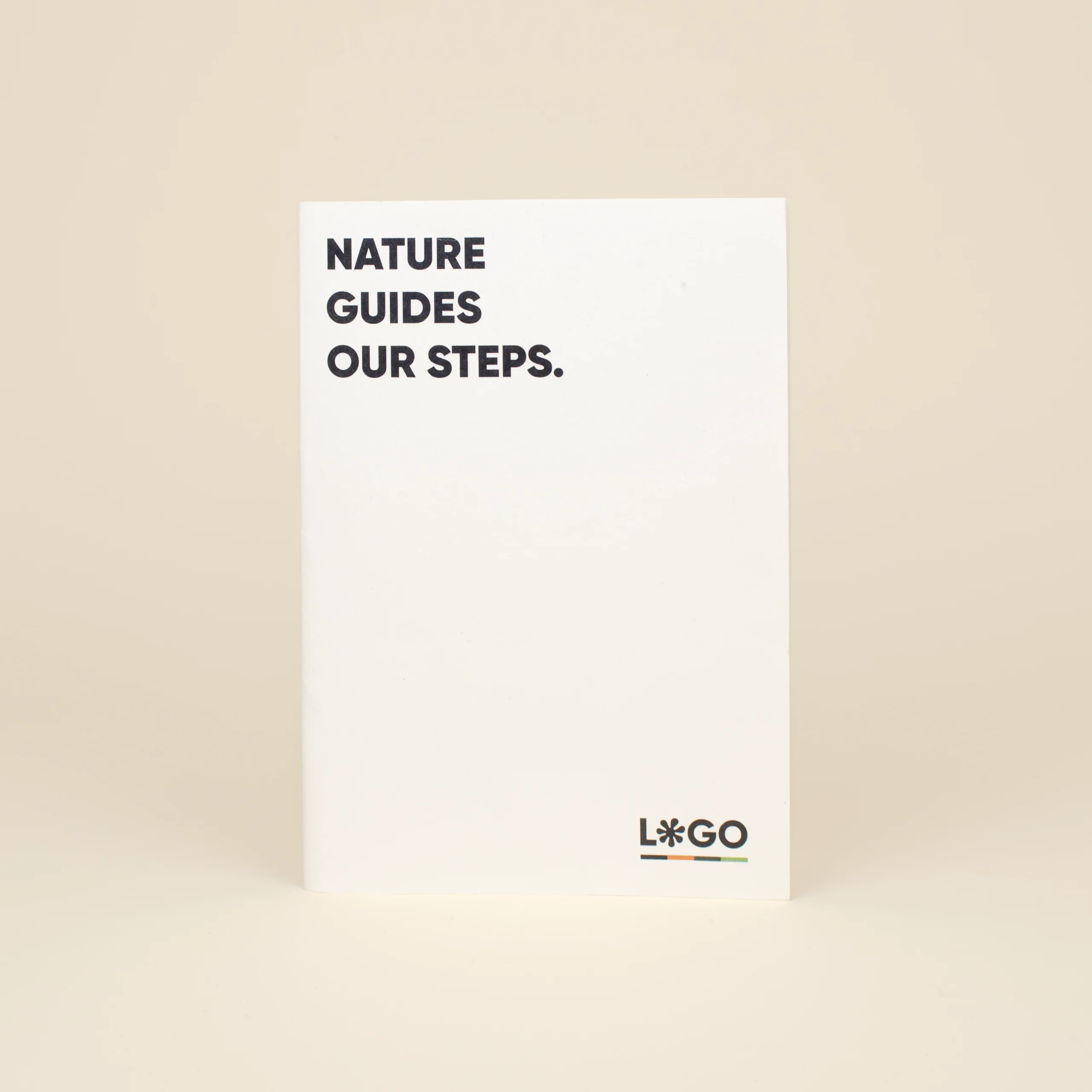 CRUDO: Stapled notebook with recycled waste cover. Full color printing on front and back cover. 