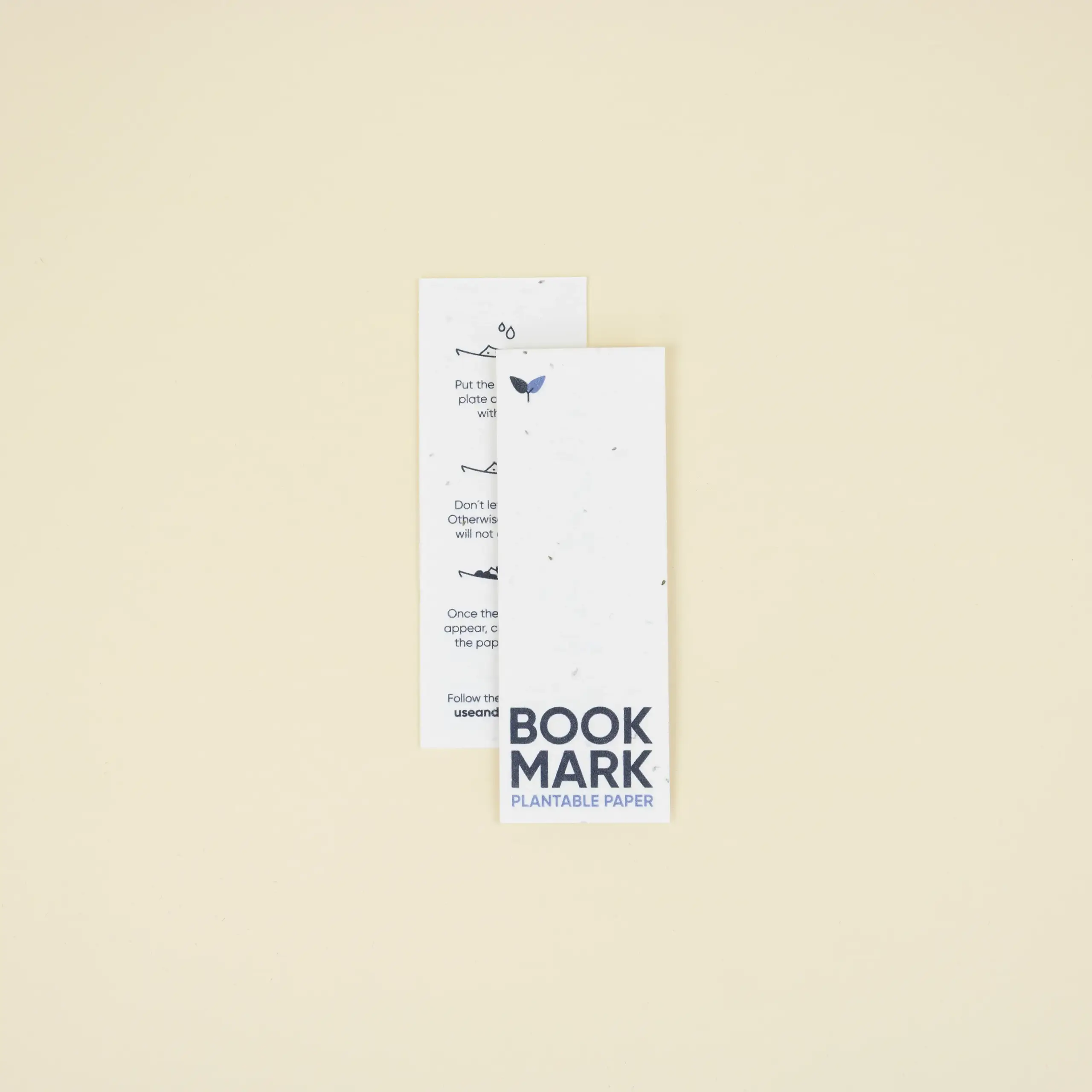 PAPEL PLANTABLE: Marcapaginas. 14,5×5,2 cm.