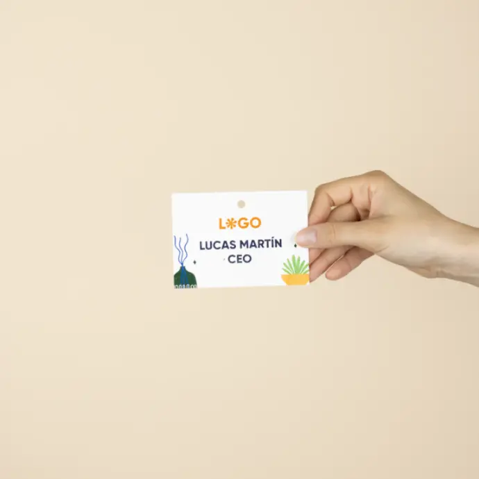 PAPEL PLANTABLE: Acreditación A7. 10,5×7,4 cm.