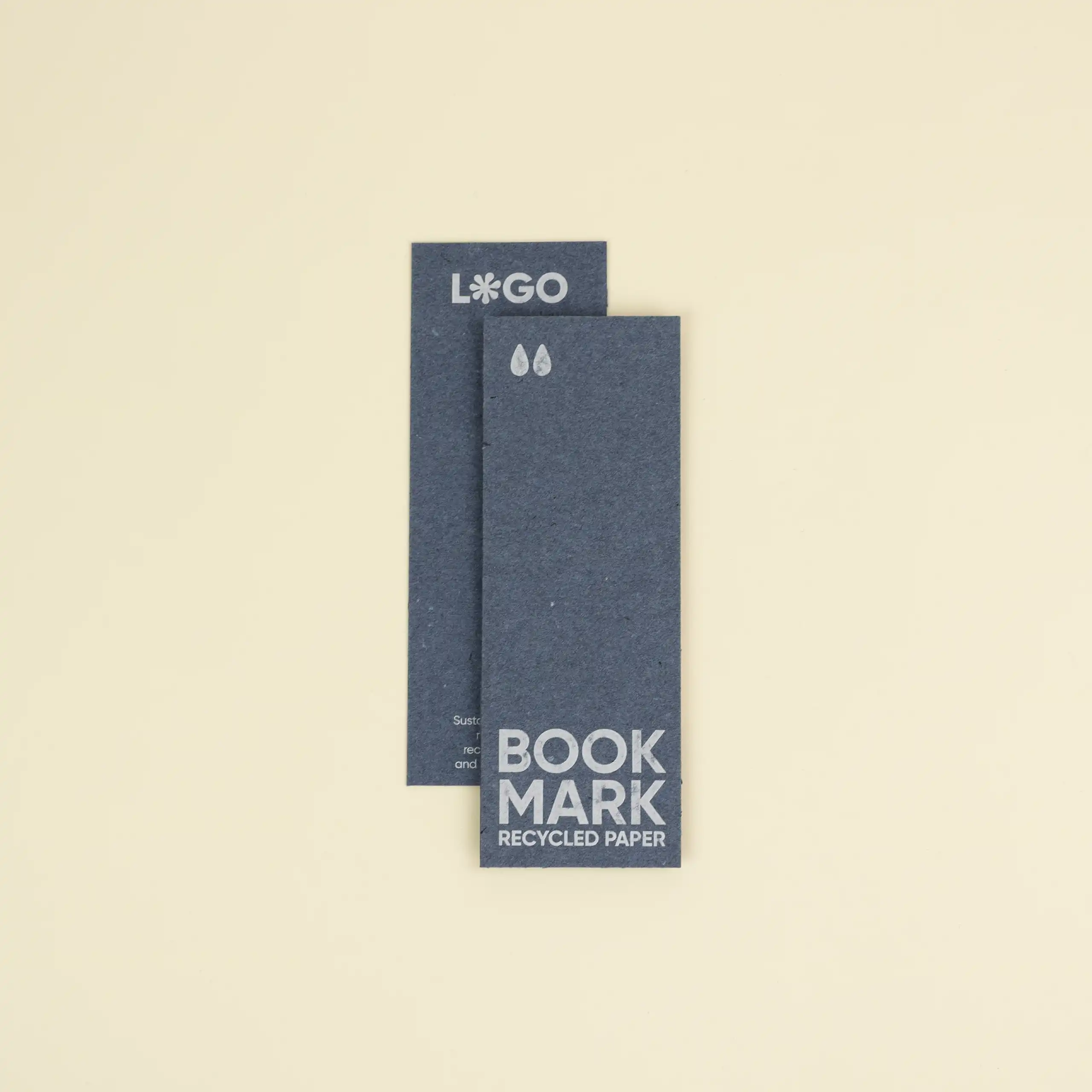PAPIER ÉCOLOGIQUE: Marque-pag, 14,5×5,2 cm.