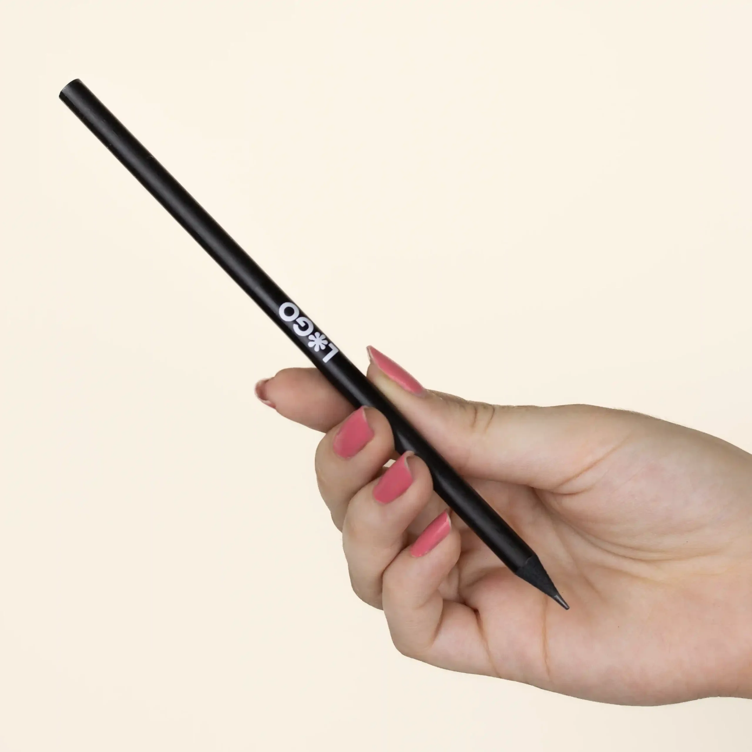 [006010] BRUNO: Lápiz de madera natural. Personalizado a 1 tinta