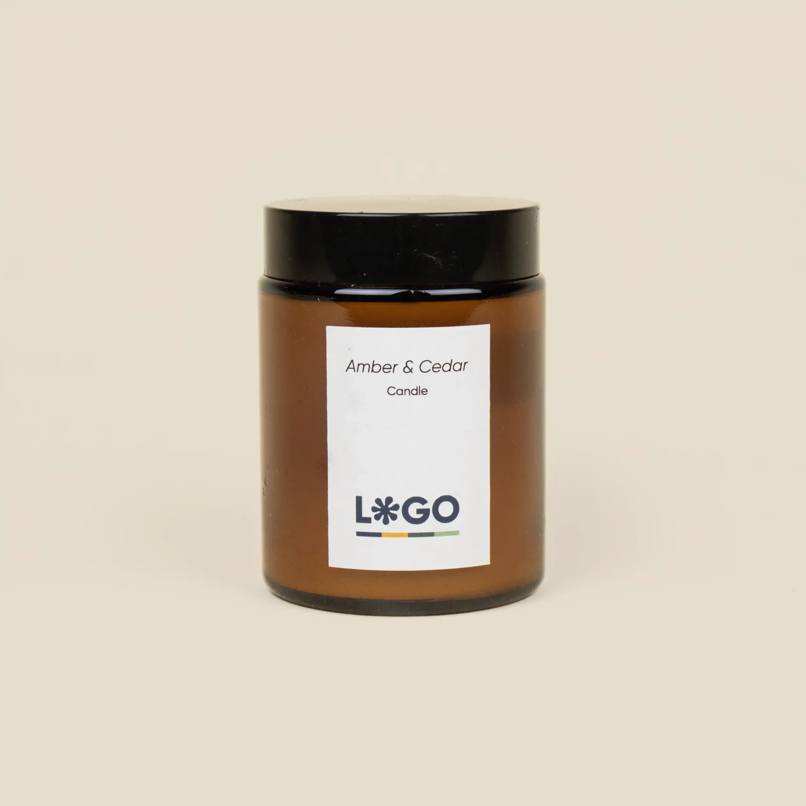 [009001] CANDI: Scented soy candle. Full-color custom on the sticker